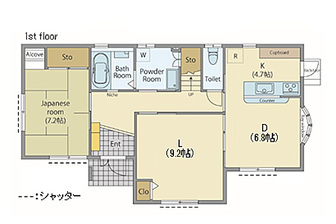 1F　間取り