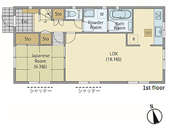 1F　間取り