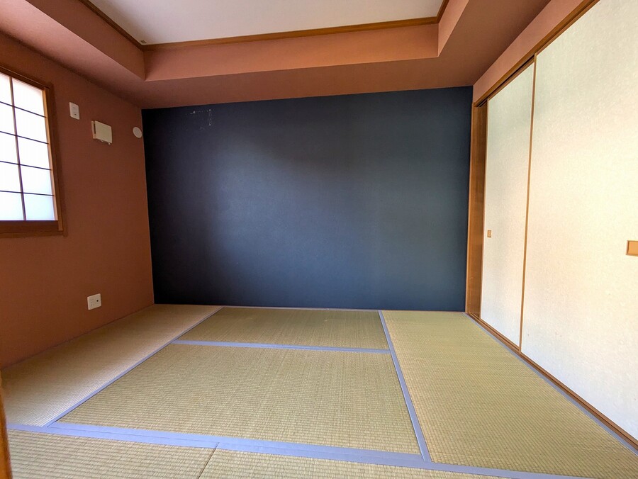 1F和室は電動シャッター付き(2024年畳表替え)