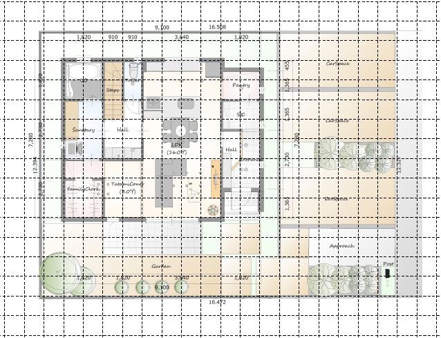 B区画　プラン例　配置図