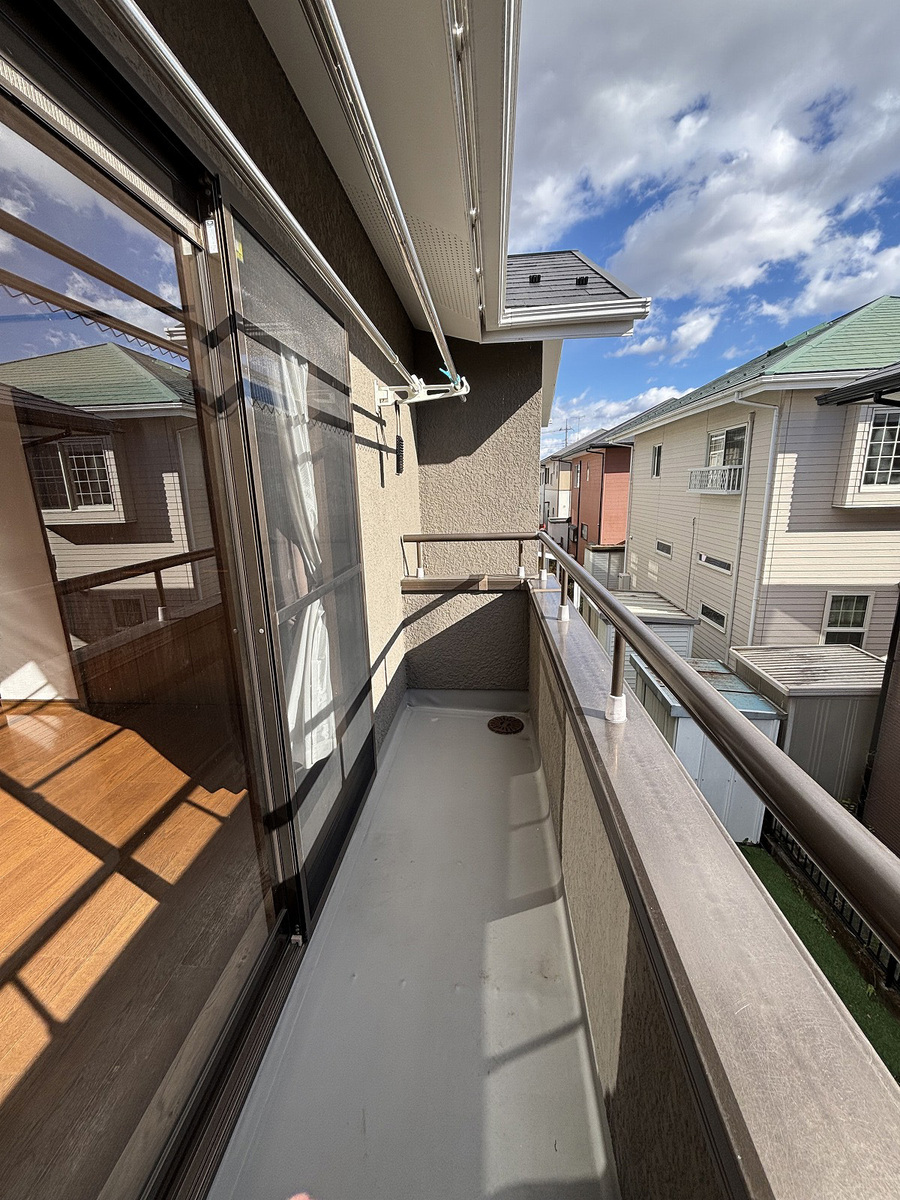 日当たりの良いバルコニー