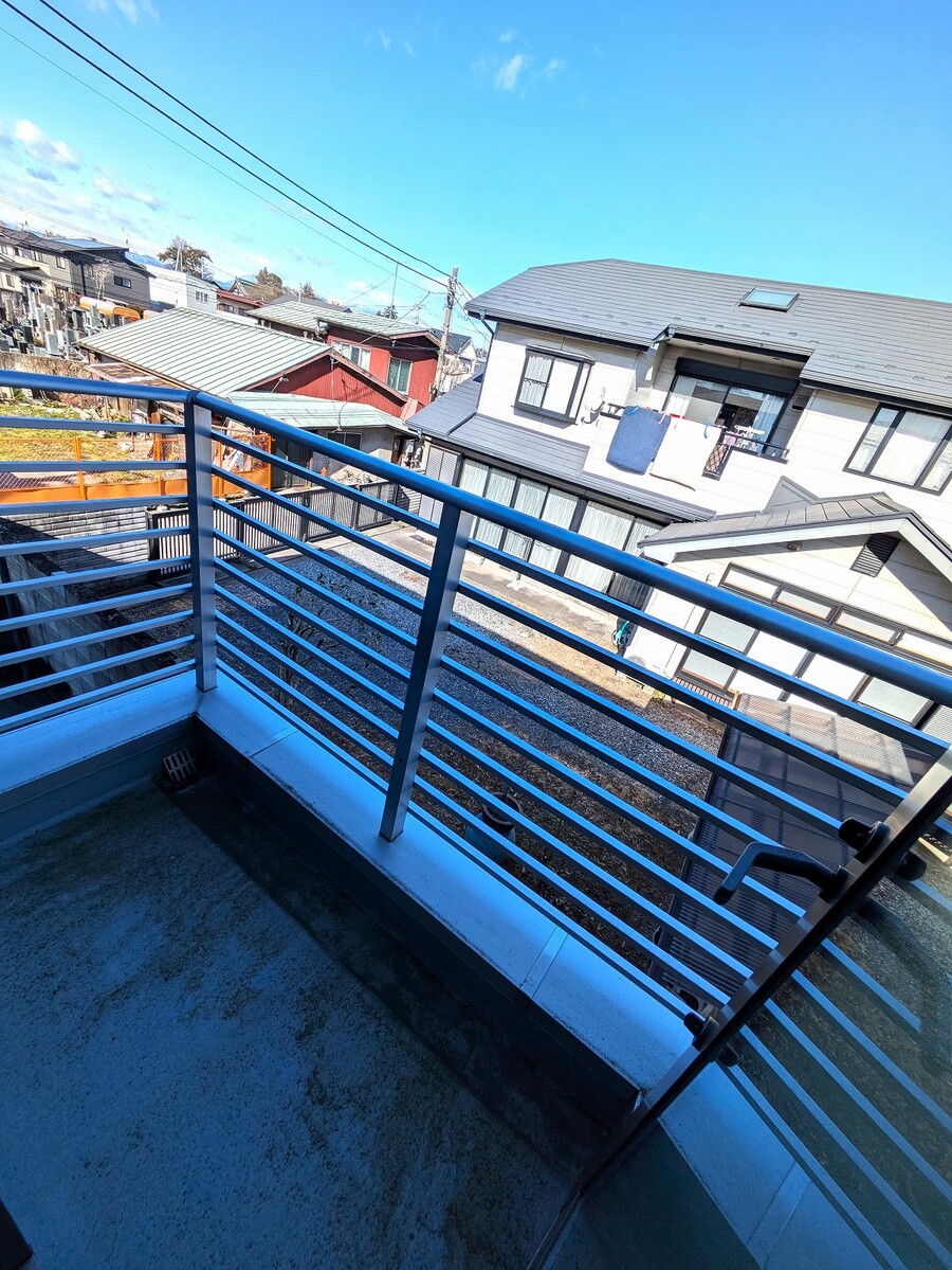 北側バルコニー